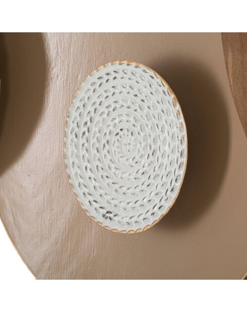 Mehrfarbige Wanduhr Etnic - Ø50x3,5 cm