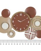 Horloge murale etnic multicolore - Ø50x3.5 cm