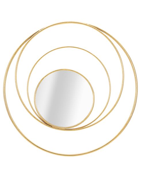 Miroir mural arc glam doré - Ø 80x3.5 cm