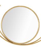 Miroir mural arc glam doré - Ø 80x3.5 cm