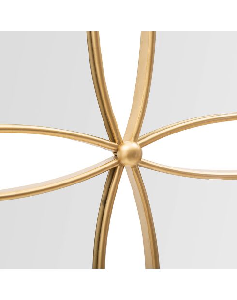 Specchio da parete Jalo dorato - 68x3,5x68 cm