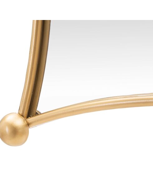 Specchio da parete Jalo dorato - 68x3,5x68 cm