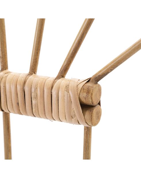 Gancho de pared Panama 3 ganchos marrón - 37,5 x 5 x 32,5 cm