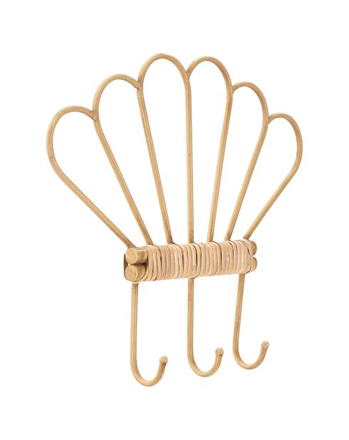 Gancho de pared Panama 3 ganchos marrón - 37,5 x 5 x 32,5 cm