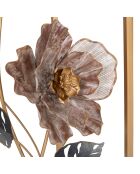 2 Tables en metal flower multicolores