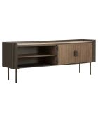 Meuble tv toronto gris/brun - 150x42x58 cm