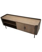 Meuble tv toronto gris/brun - 150x42x58 cm