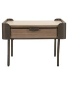 Table basse toronto gris/brun - 60x60x41 cm