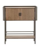 Console toronto gris/brun - 100x42x110 cm