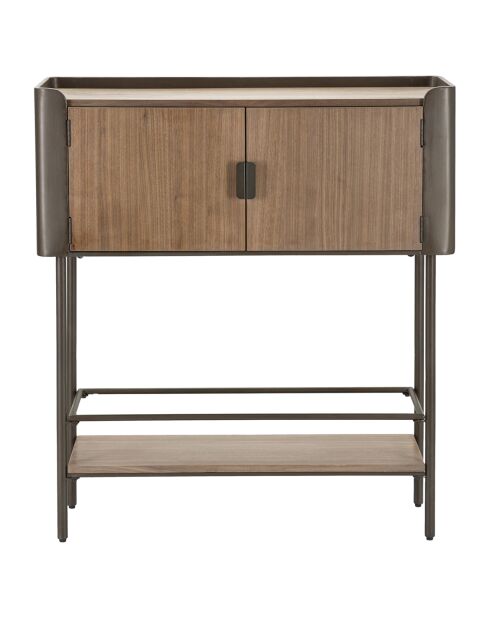 Console toronto gris/brun - 100x42x110 cm