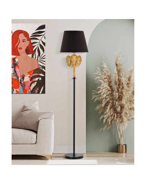 Lampadaire elephant doré/noir - Ø 37x164 cm