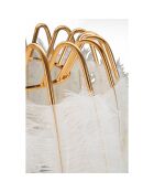 Lampadaire plume doré/blanc - Ø 46x147 cm