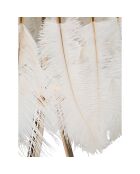 Lampadaire plume doré/blanc - Ø 46x147 cm