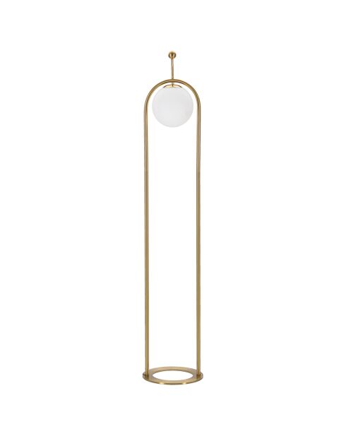 Glamy vloerlamp arch goud/wit - Ø 28x168 cm