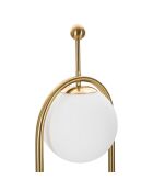 Lampadaire glamy arc  doré/blanc - Ø 28x168 cm