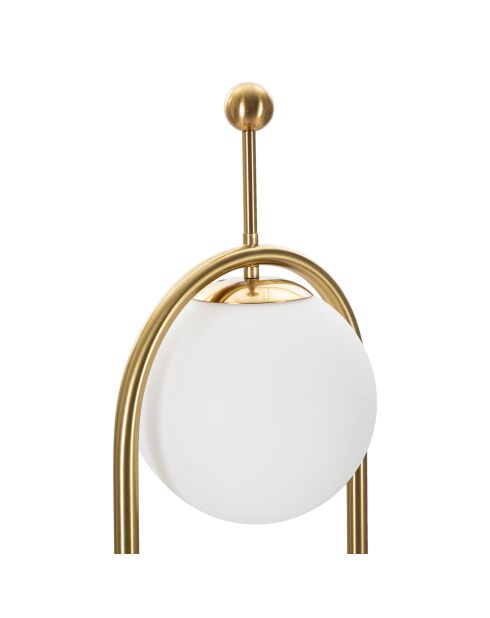 Glamy vloerlamp arch goud/wit - Ø 28x168 cm