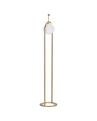 Lampadaire glamy arc  doré/blanc - Ø 28x168 cm