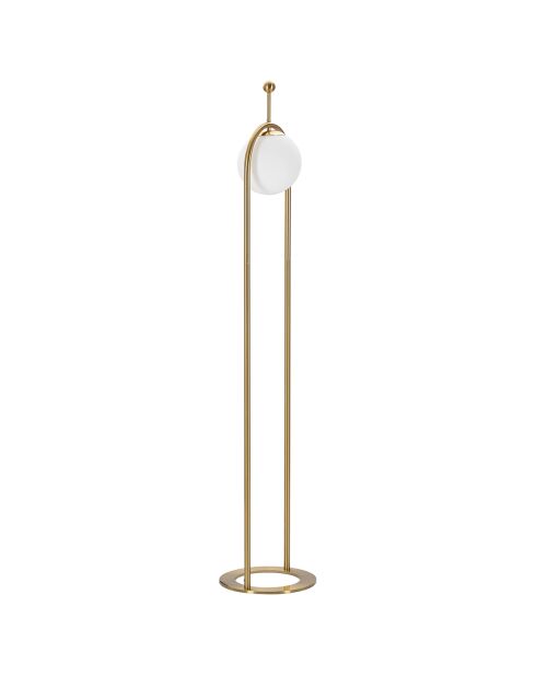 Glamy vloerlamp arch goud/wit - Ø 28x168 cm