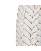 Lampe à poser leaf    doré/blanc - Ø 35x65 cm