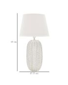 Lampe à poser leaf    doré/blanc - Ø 35x65 cm