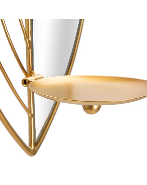 2 Wandkerzenhalter aus Blattgold