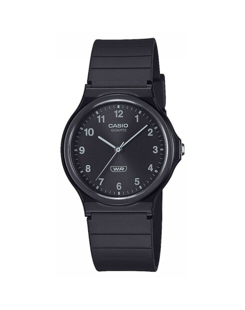 Montre Mixte Timeless Collection en Résine noire