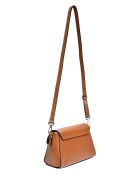 Sac bandoulière en Cuir Luisa Vannini cognac - 15x20x7 cm