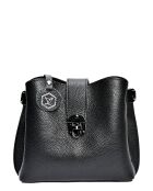 Sac bandoulière en Cuir Luisa Vannini noir - 19x21x7 cm