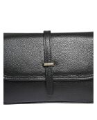 Sac bandoulière en Cuir Luisa Vannini noir - 17x25.5x7 cm