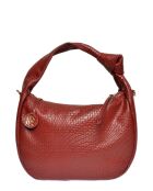 Sac à main en Cuir Isabella Rhea rouge - 27x36x6 cm