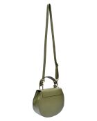 Sac à main en Cuir Luisa Vannini vert militaire - 20x23.5x7.5 cm