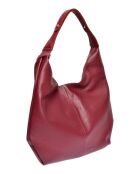 Sac hobo en Cuir Isabella Rhea vin - 33x43.5x12 cm