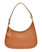 Sac porté épaule en Cuir Isabella Rhea cognac - 14x27.5x6 cm