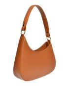 Sac porté épaule en Cuir Isabella Rhea cognac - 14x27.5x6 cm