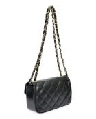 Sac bandoulière en Cuir Isabella Rhea noir - 20x13x6.5 cm