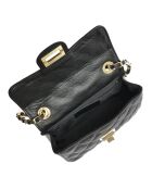 Sac bandoulière en Cuir Isabella Rhea noir - 20x13x6.5 cm