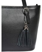 Sac porté épaule en Cuir Luisa Vannini noir - 22x34x12 cm