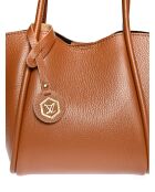 Sac à main en Cuir Luisa Vannini cognac - 21.5x28x13 cm