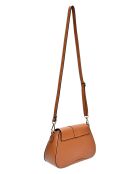 Sac bandoulière en Cuir Luisa Vannini cognac - 16x26.5x9 cm