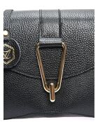 Sac bandoulière en Cuir Luisa Vannini noir - 16x26.5x9 cm