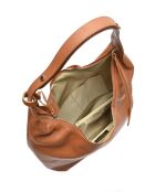 Sac hobo en Cuir Isabella Rhea cognac - 33x43.5x12 cm