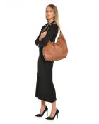 Sac hobo en Cuir Isabella Rhea cognac - 33x43.5x12 cm