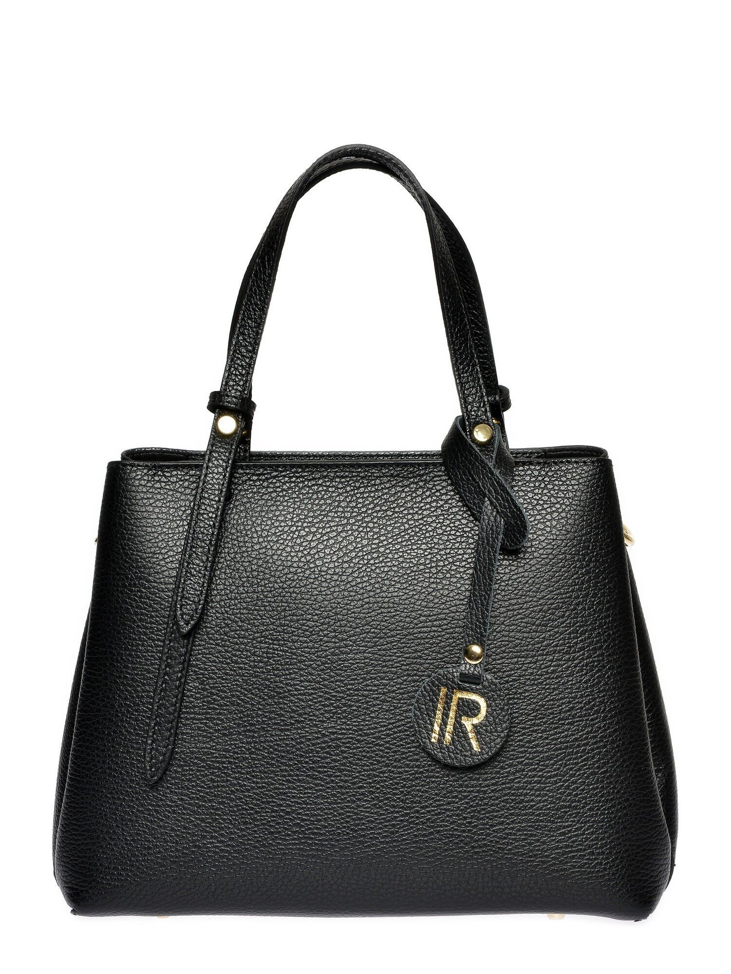 Sac a main en Cuir Isabella Rhea noir 22x26x13 cm Vente privee Isabella Rhea BazarChic