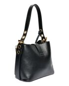 Sac porté épaule en Cuir Isabella Rhea noir - 20.5x20x12.5 cm