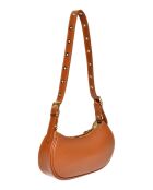 Gibecière en Cuir Isabella Rhea cognac - 11.5x24x5.5 cm