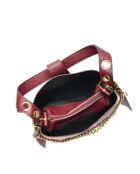 Sac porté épaule en Cuir Isabella Rhea bordeaux - 20.5x20x12.5 cm