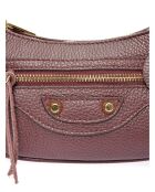 Gibecière en Cuir Isabella Rhea vin - 11.5x24x5.5 cm