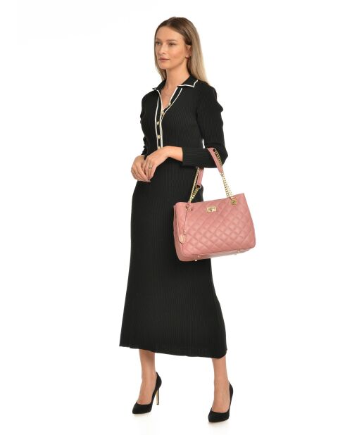Gibecière en Cuir Isabella Rhea rose