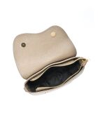 Sac bandoulière en Cuir Luisa Vannini taupe - 14x23x9 cm