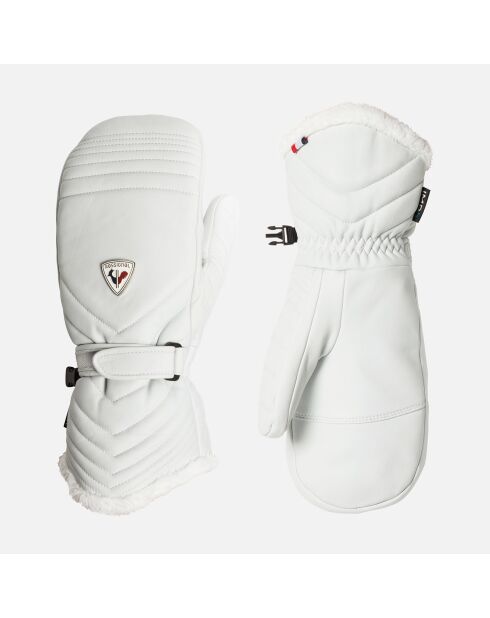 Gants de ski en Cuir Select Imp'R blancs